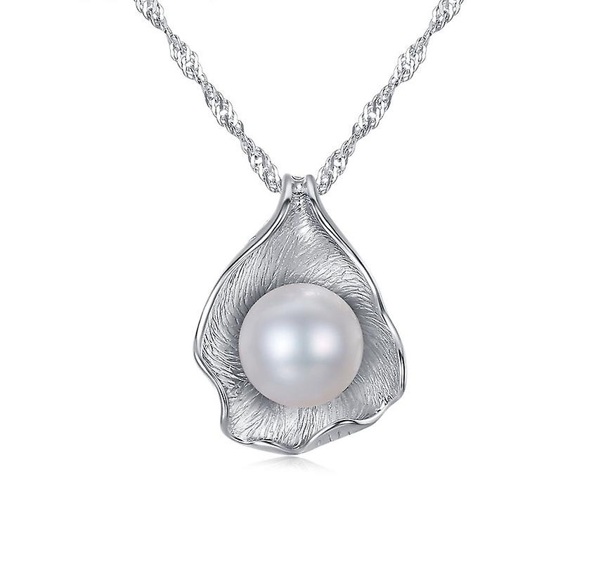 Jqueen منتقاة بعناية المياه العذبة مثقف واحد لؤلؤة سحر 925 قلادة من الفضة الاسترليني