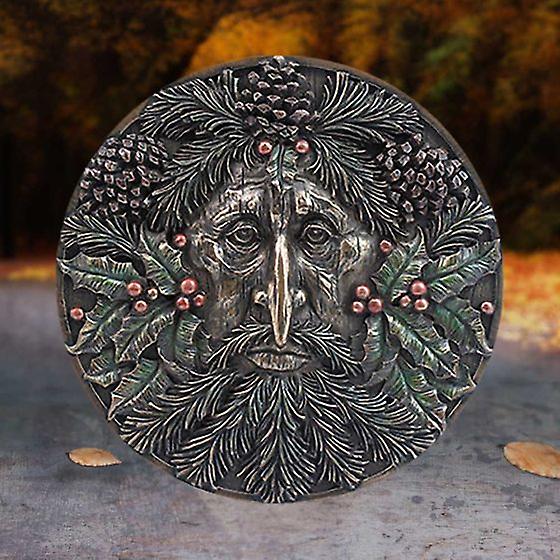 Winter Green Man Wall Plaque By Allianceinteriorsltd