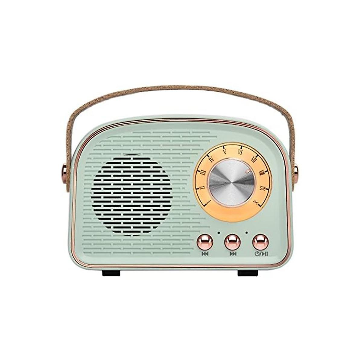 Wireless Retro Bluetooth Speaker Radio, Outdoors Portable Bluetooth Speaker Supports TWS Pairing/U-