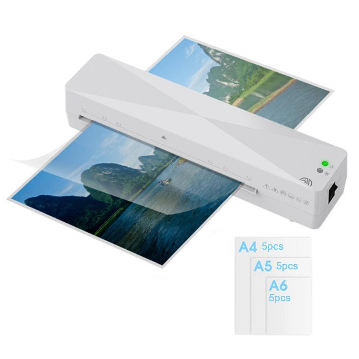 A4 Hot Press Automatic Plastic Sealing Machine Household Laminator With 15pcs Plastic Film Eu Plug