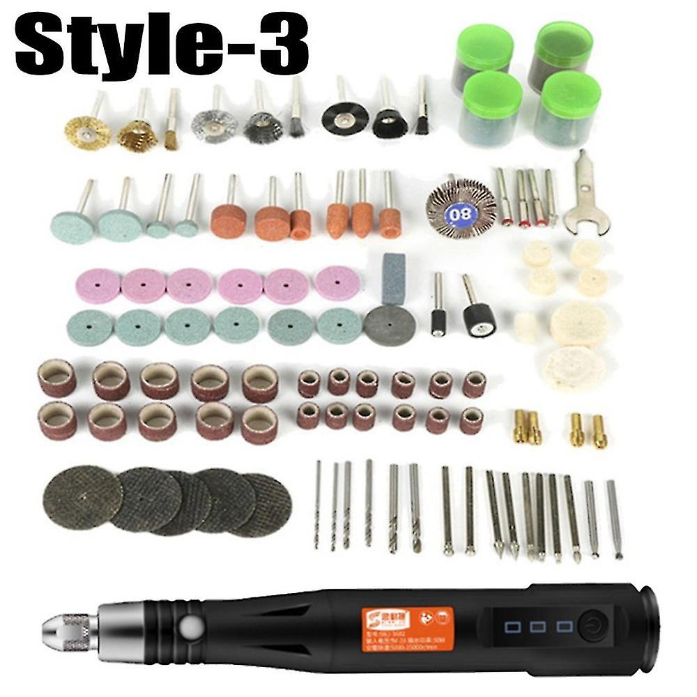15000rmp 3 Speed Mini Electric Grinder Drill Engraving Carving Pen Polishing Machine With Accessorie