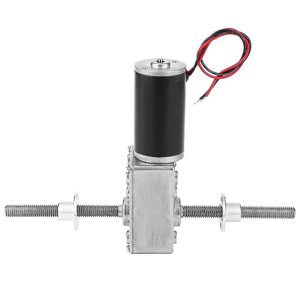 Worm Gear Motor M8 Dual Shaft Double Right Hand Thread Reduction Motor With Flangereduction Ratio 17