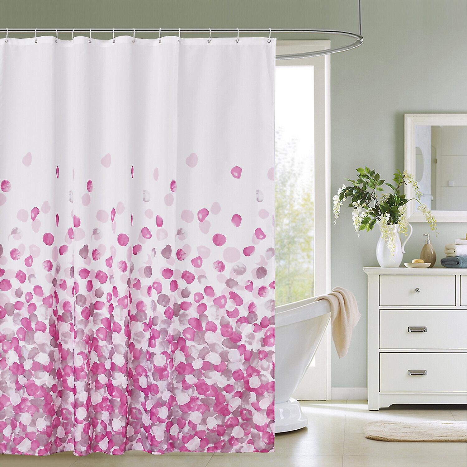 Shower Curtain With Ring Hooks