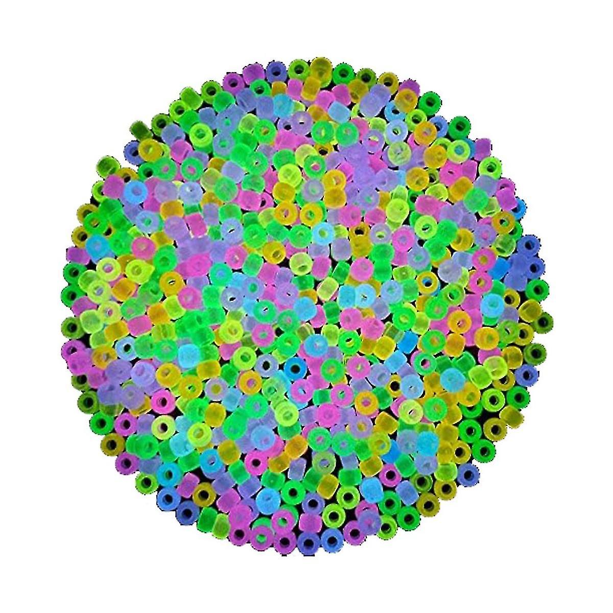 1900 stk Glød i perlene Mix 9 S Glow Perler Lysende perler Bulk Akryl H Perler Plast