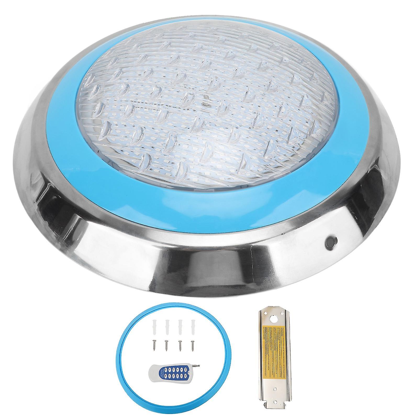 Swimming Pool Light RGB Color IP68 Waterproof Wall Surface Mounted Underwater Lamp with Remote Controll AC 12V 35W