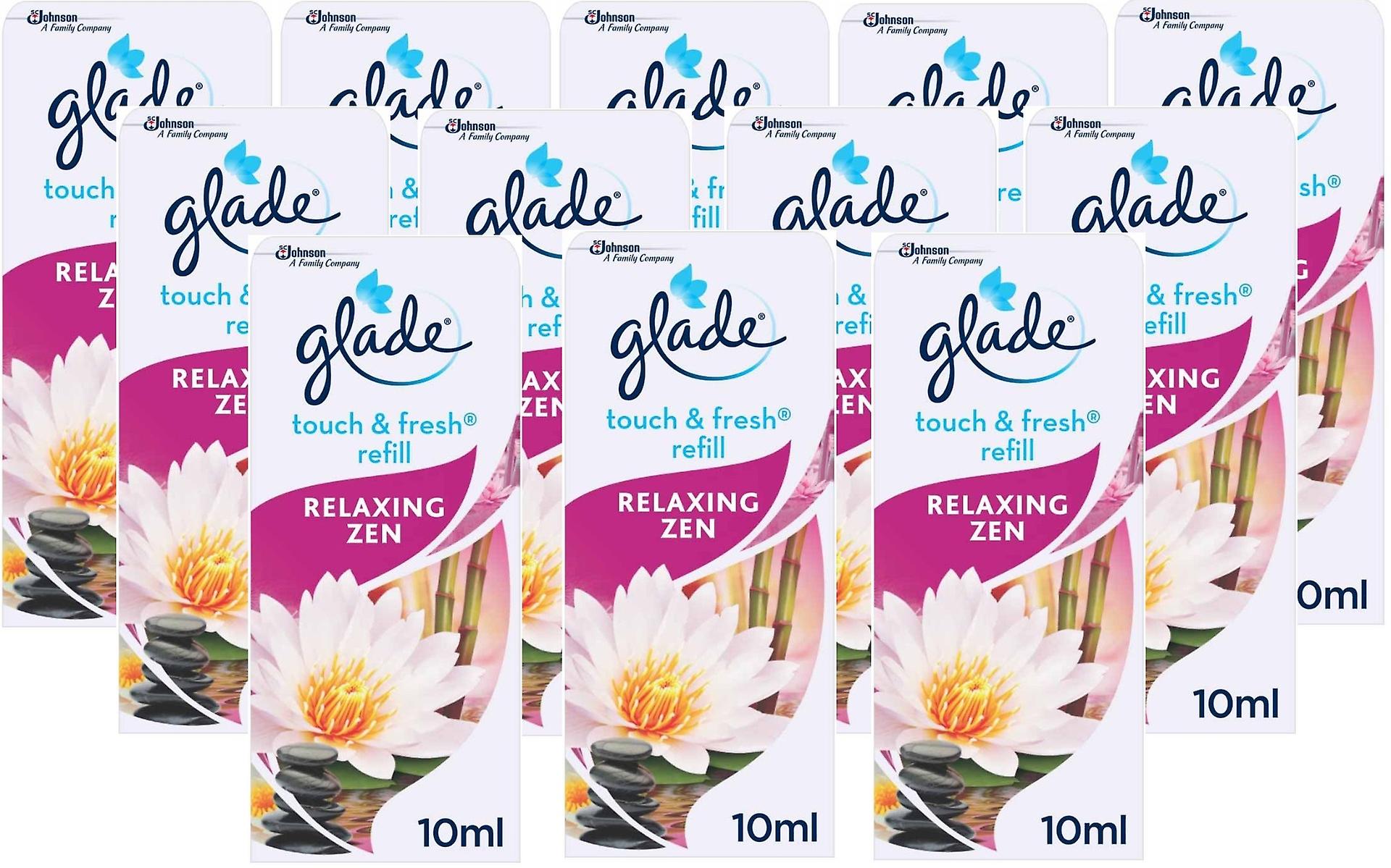 12 X Glade Touch n Fresh Refill Relaxing Zen10ml