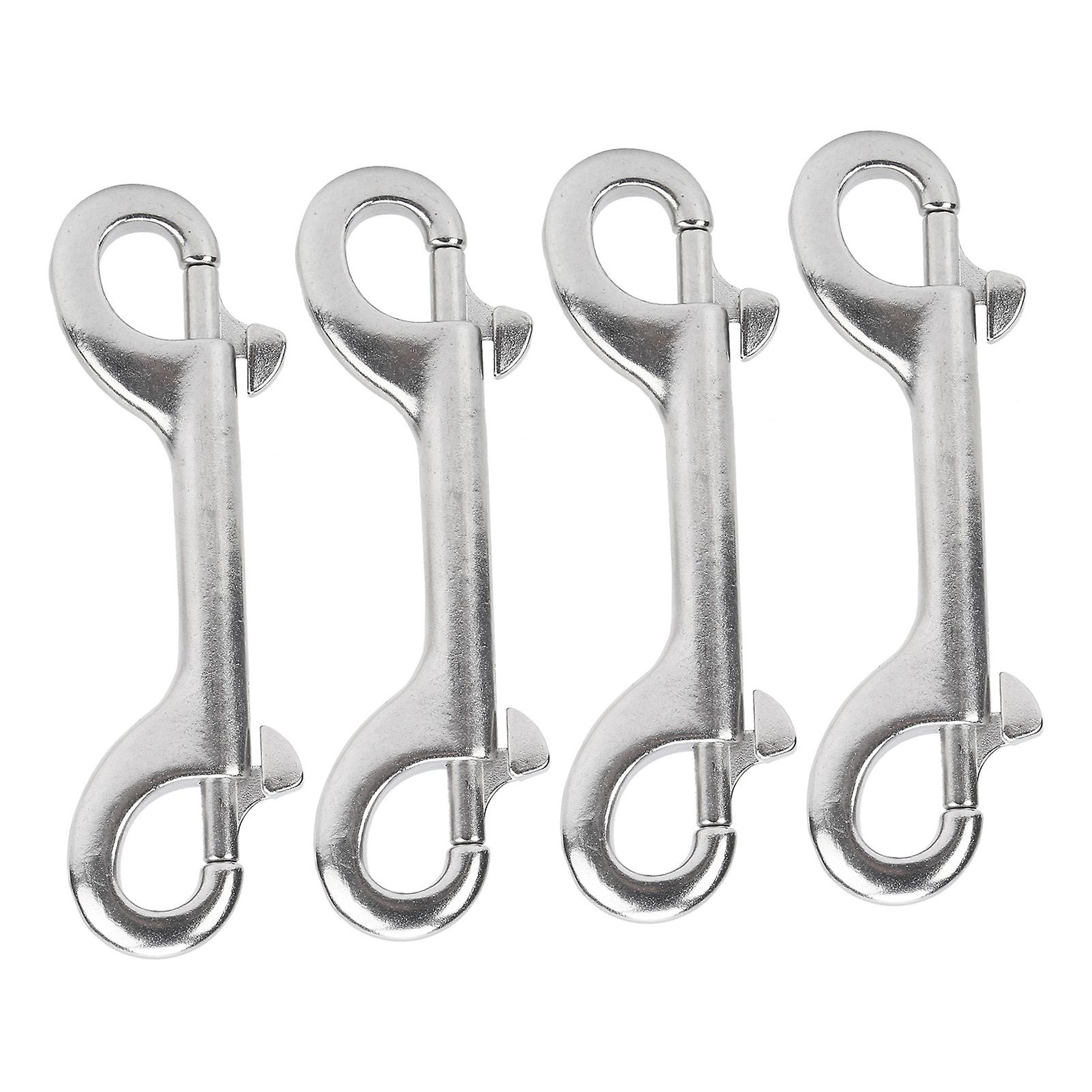 L115MM Stainless Steel 316 Diving Clips Double Ended Bolt Snap Hook Quick Draw Pet Chain