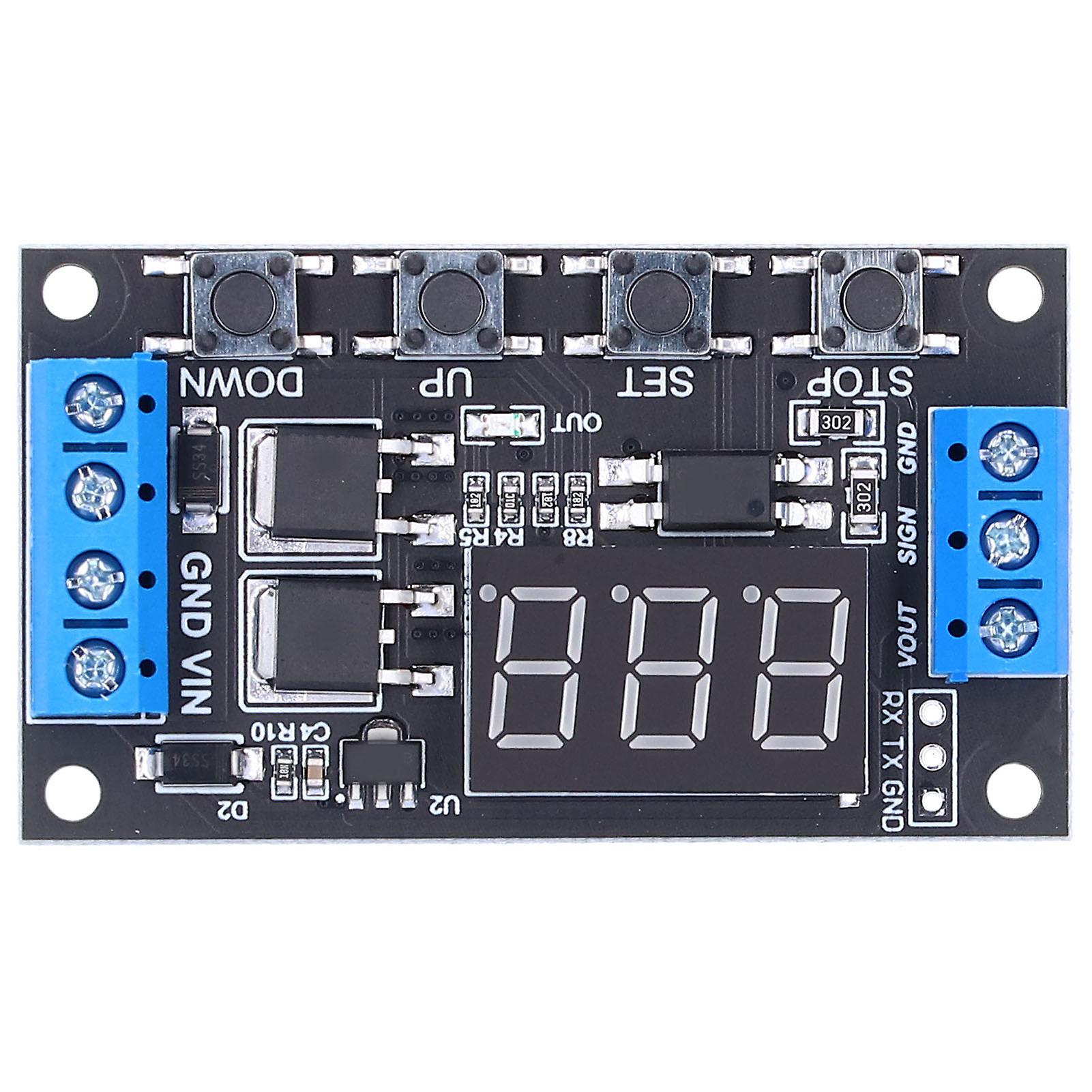 Delay Module Digital Trigger Cycle Timing Delay Module LED Relay Board for Industrial Control Electronic Equipment