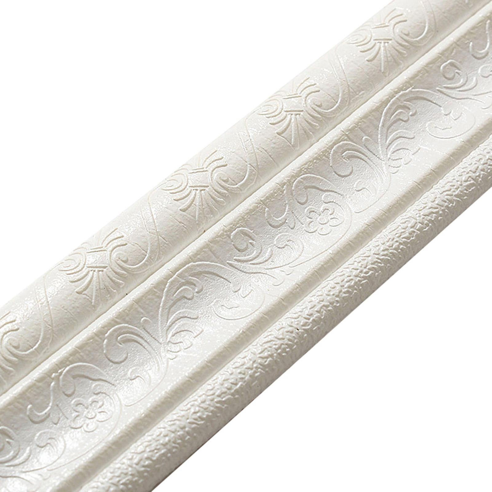 Flexible PE Foam Molding Decor Ceiling Adhesive Photo Frame Waistline Wallpaper for Home Office Hotel DIY Decor