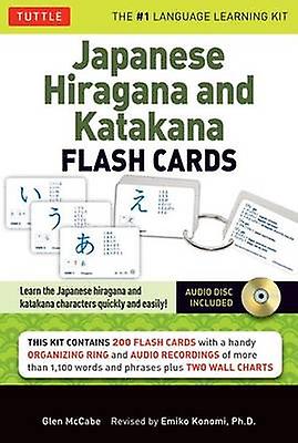 Japanese Hiragana And Katakana Flash Cards Kit by Glen McCabe Multiplecomponent retail product Book