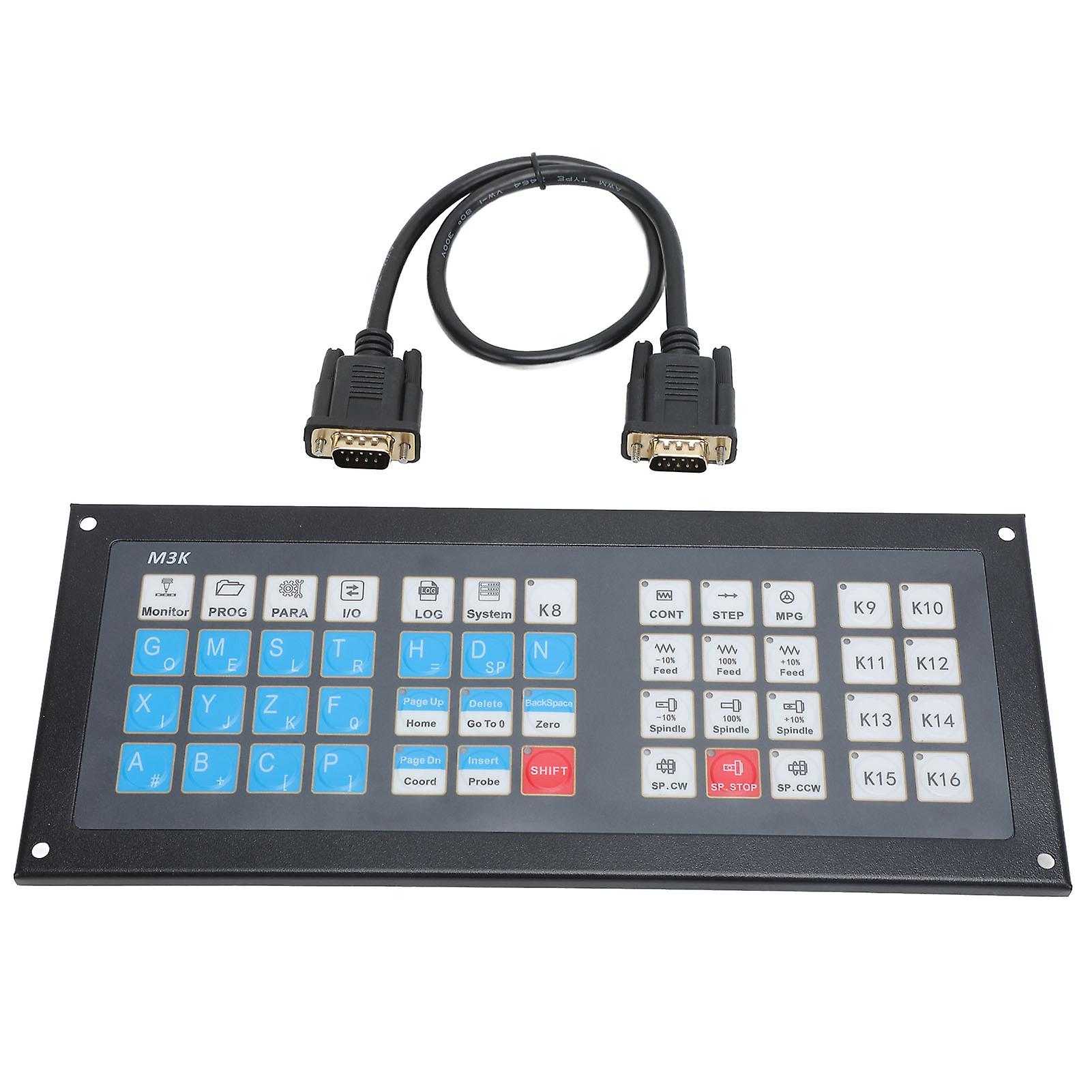 CNC Controller System Keyboard Expansion Panel with Cable for 3 4 5 Axes CNC Controller