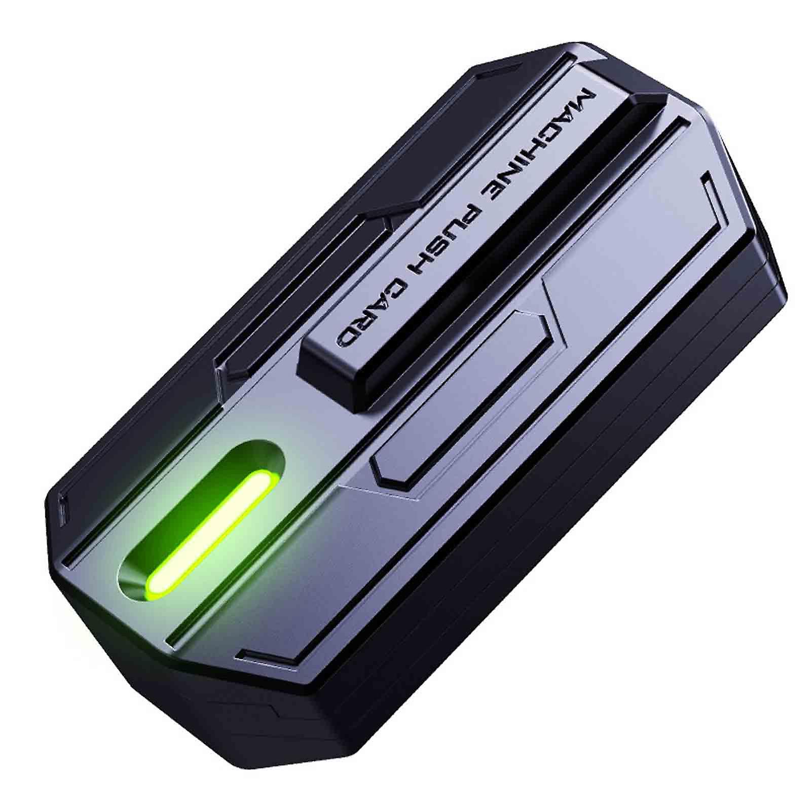 Push Card Pulse Coin Luminous EDC Magnetic Decompression Artifact Metal Toy Gift