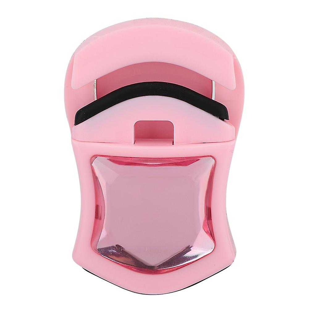 Mini eyelash curler lashes curling makeup eyelashes tool (pink).