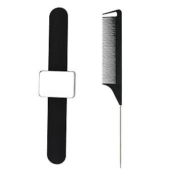 Rattenstaartkammen met magnetische pols pijlstaart kapper stylingkam voor vrouwen Antistatische kapperstool Salon professioneel gebruik