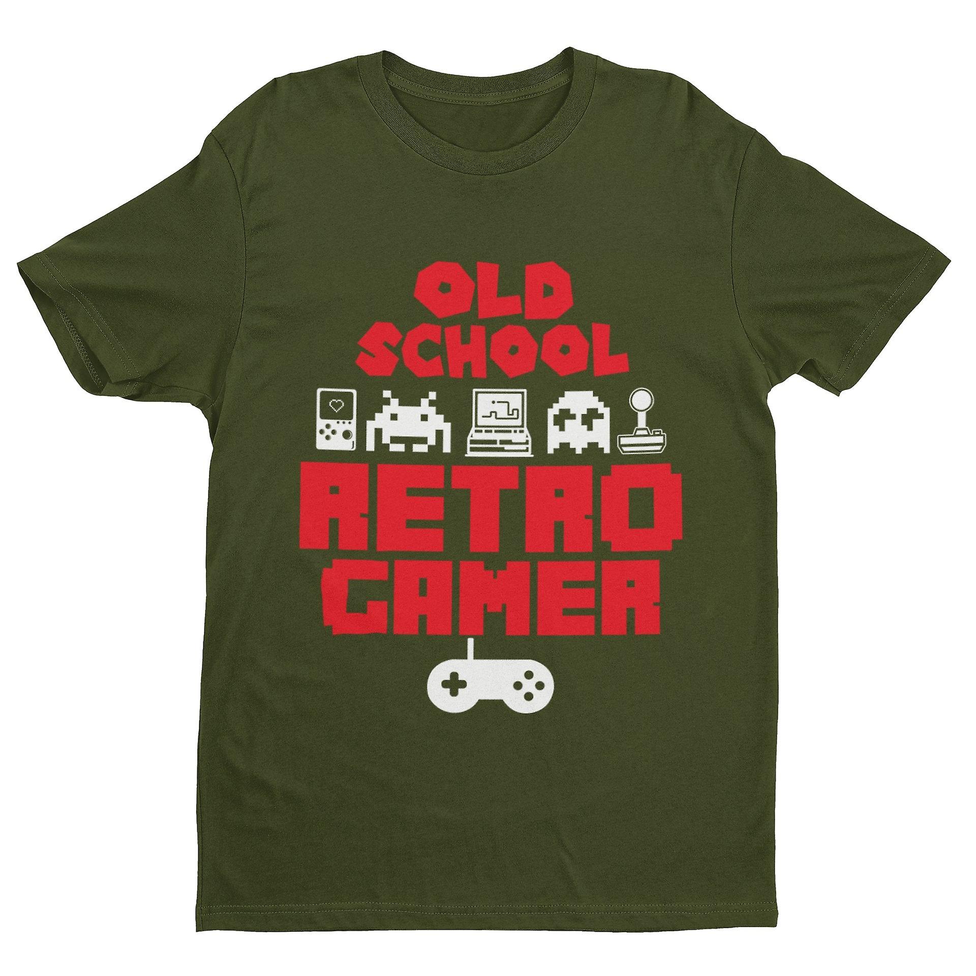 Old School Retro Gamer Funny Gaming T Shirt Invaders Space Gift Idea Classic