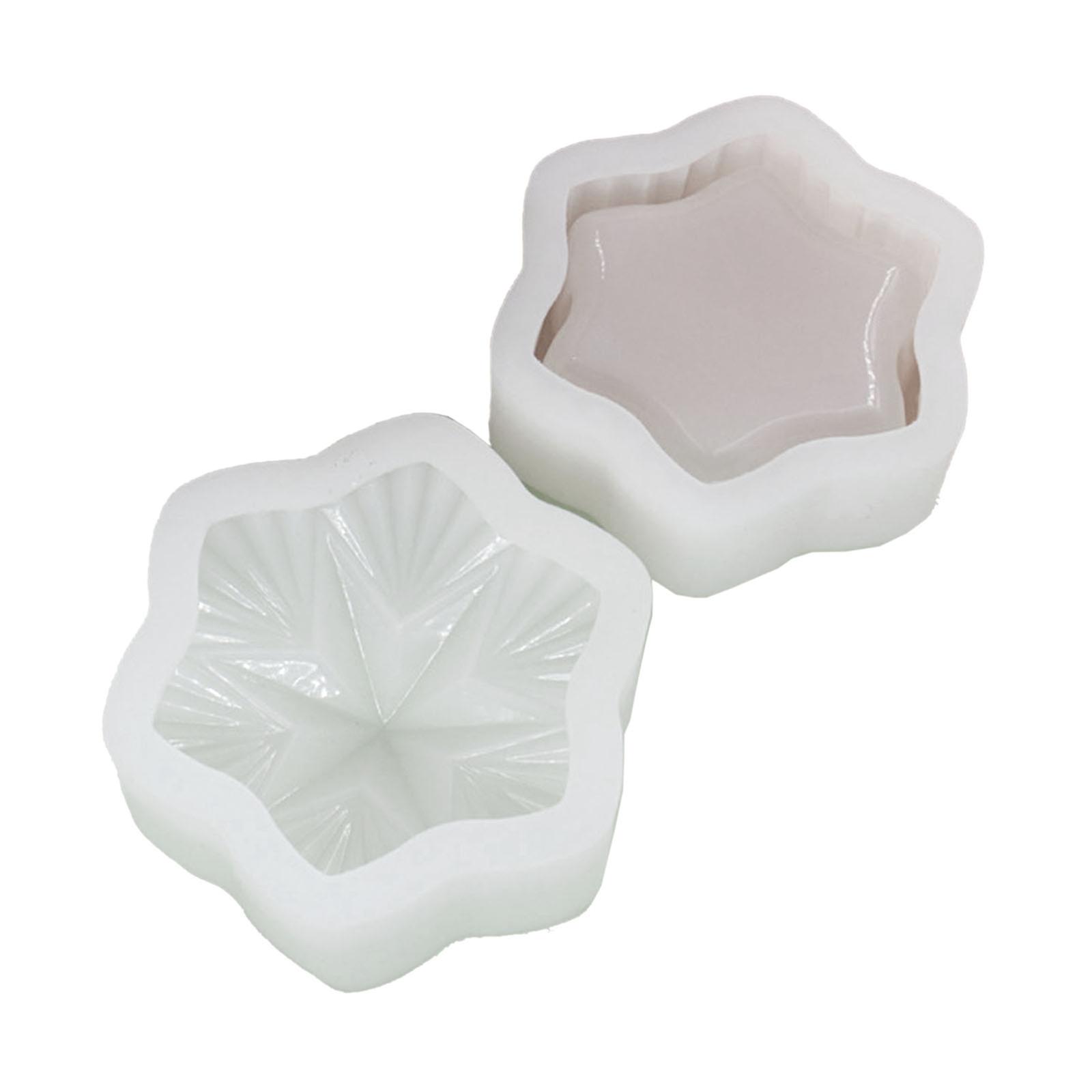 Pentagram Storage Box Mold for Epoxy Casting DIY Trinket Container Organizer