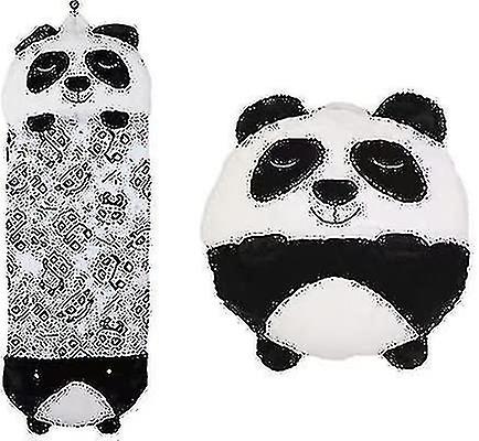 Cute Panda Sleeping Bag Portable Foldable Animal Sleeping Bag with Soft Pillow to Keep Warm All Seas