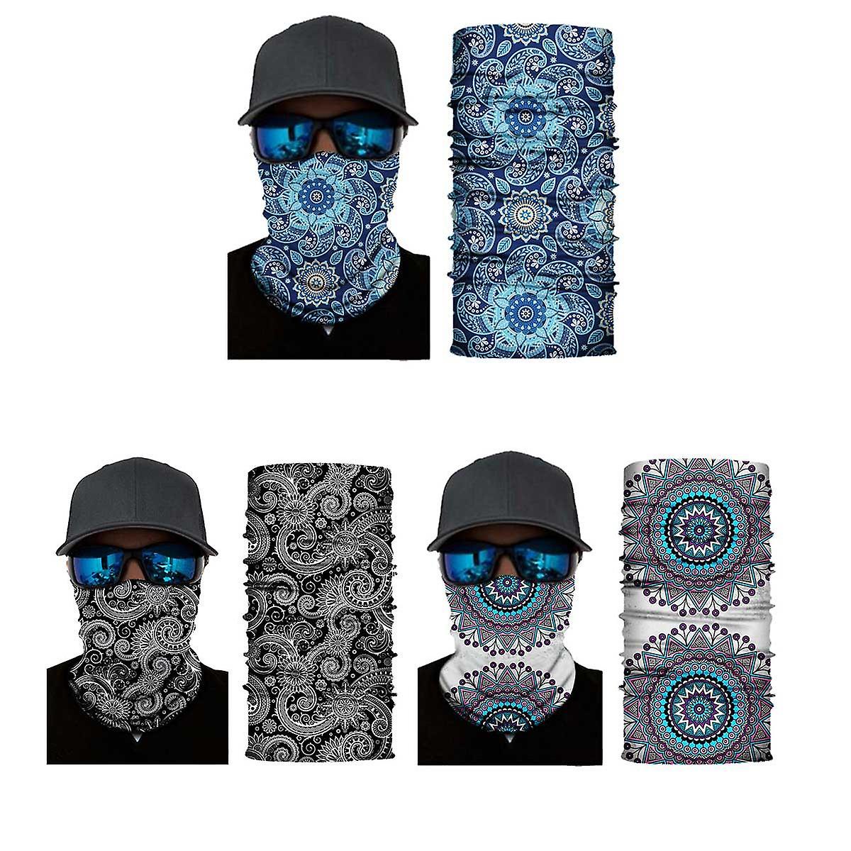 Aquarias Physchadelic Neck Warmer - Pack of 3 Unisex Adult