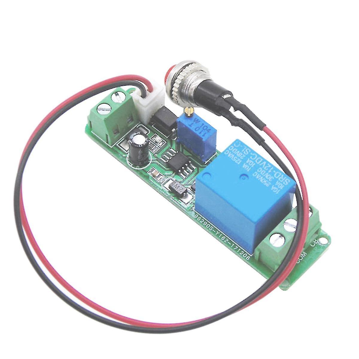DC 12V Timing Timer Delay 1-10S Tidsjusterbart relé med indikatorlampe Slå av relémodul Tr -QH