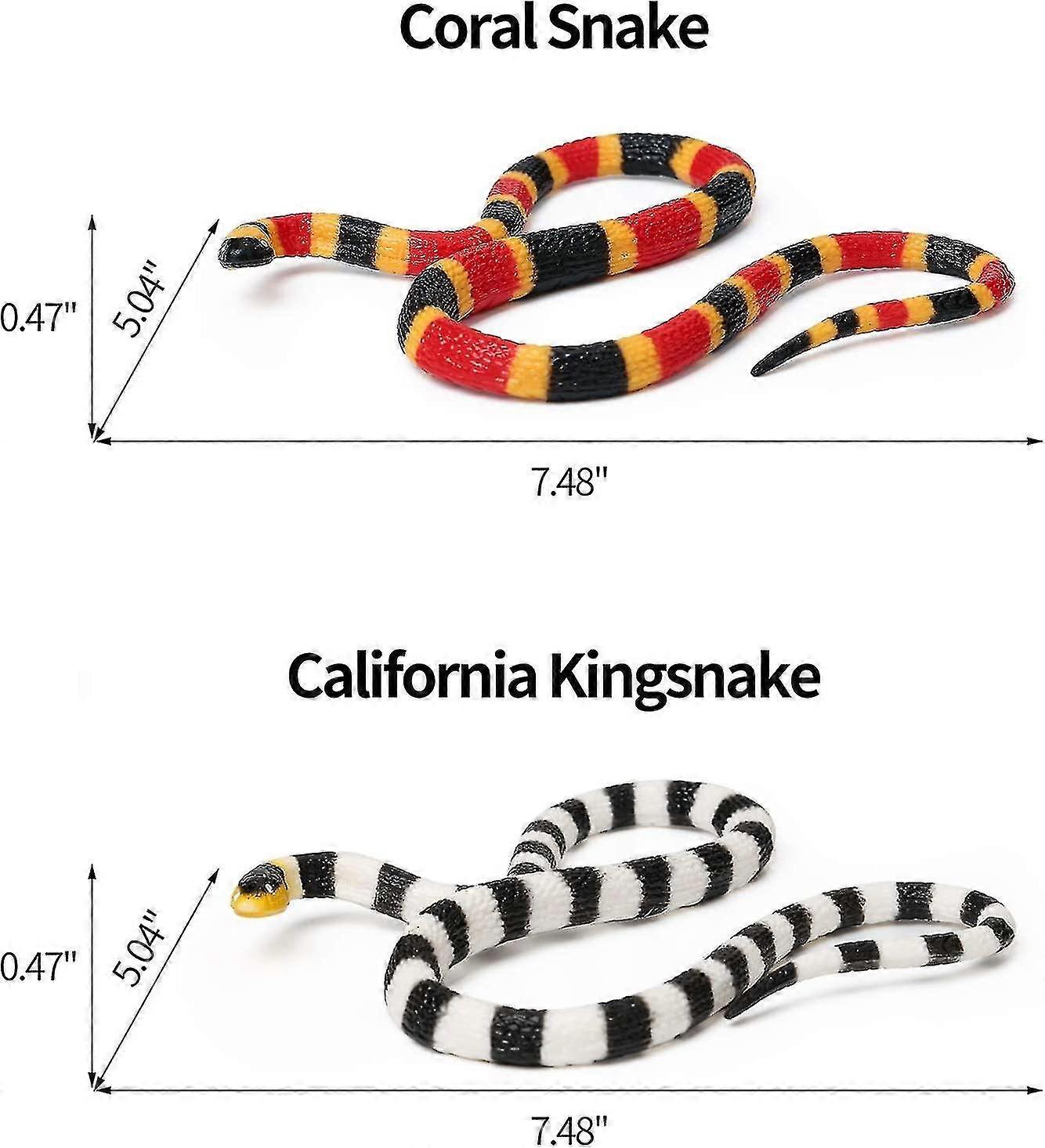 8pcs Realistic Fake Snake Prank Rubber Props, Fake Snake Toys, Horror ...