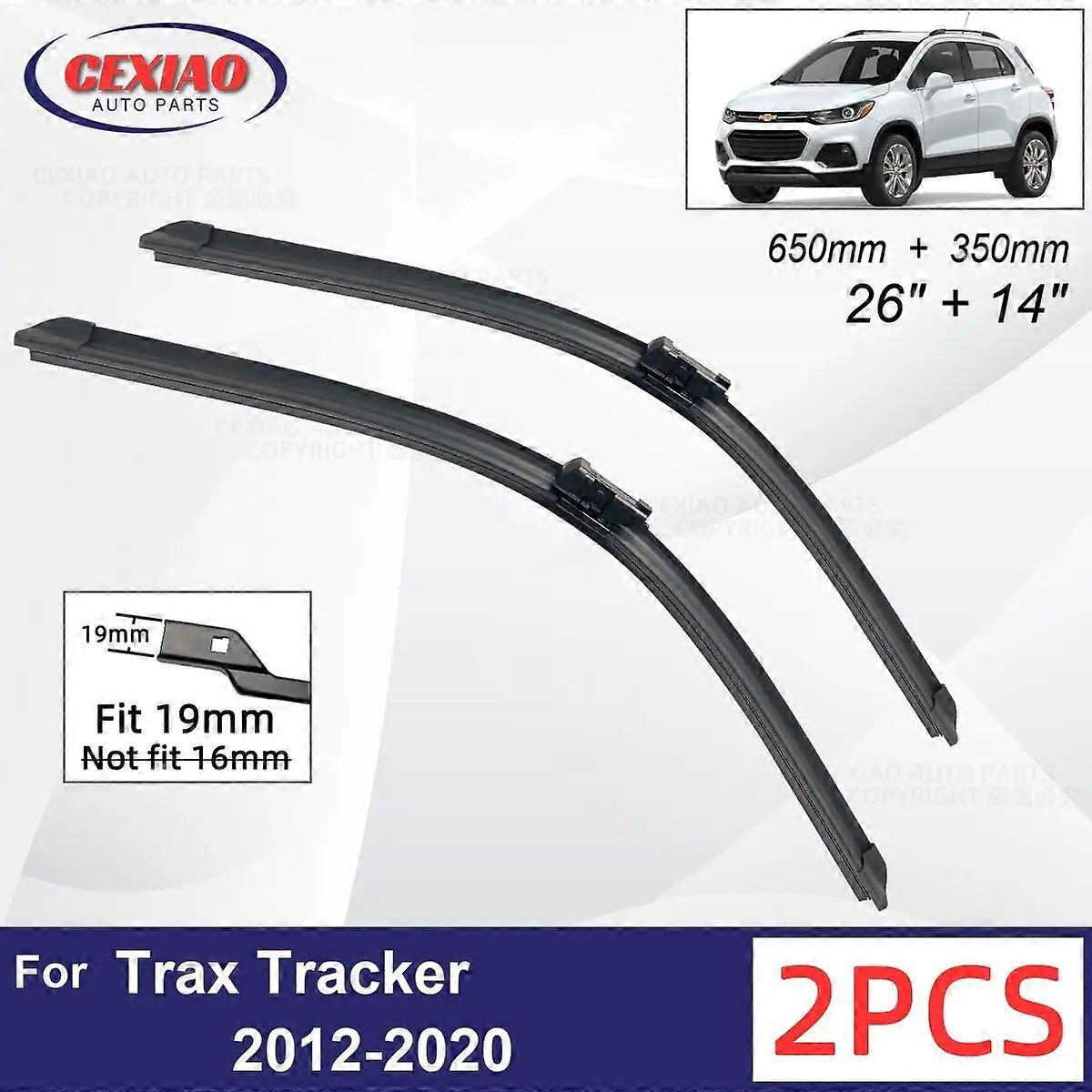 Car Wiper For Chevrolet Trax Tracker 2012~2020 Front Wiper Blades Soft Rubber Windscreen Wipers Auto Windshield 650mm + 350mm FN9U6294