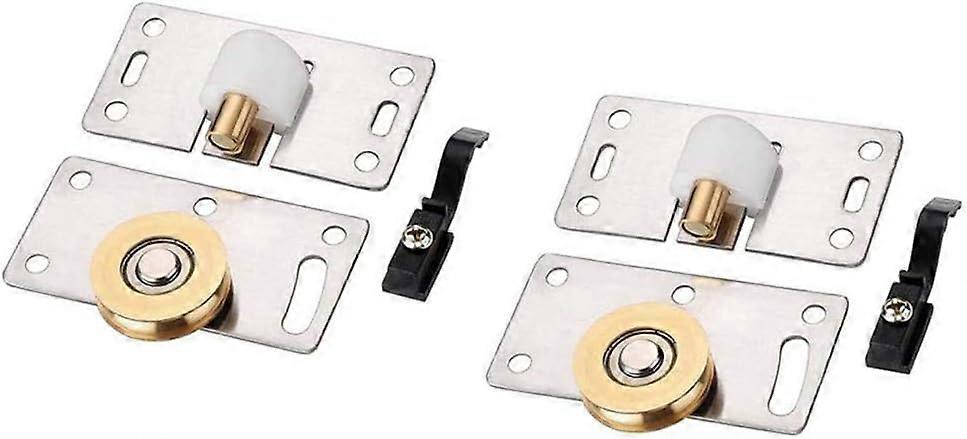 2 pairs of sliding door rollers
