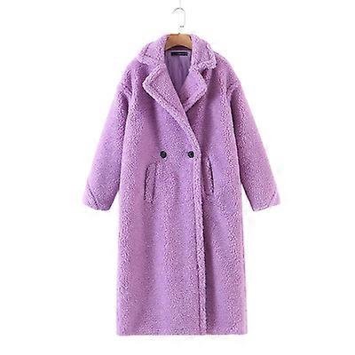 Vintage kvinnors långärmade vinterrock