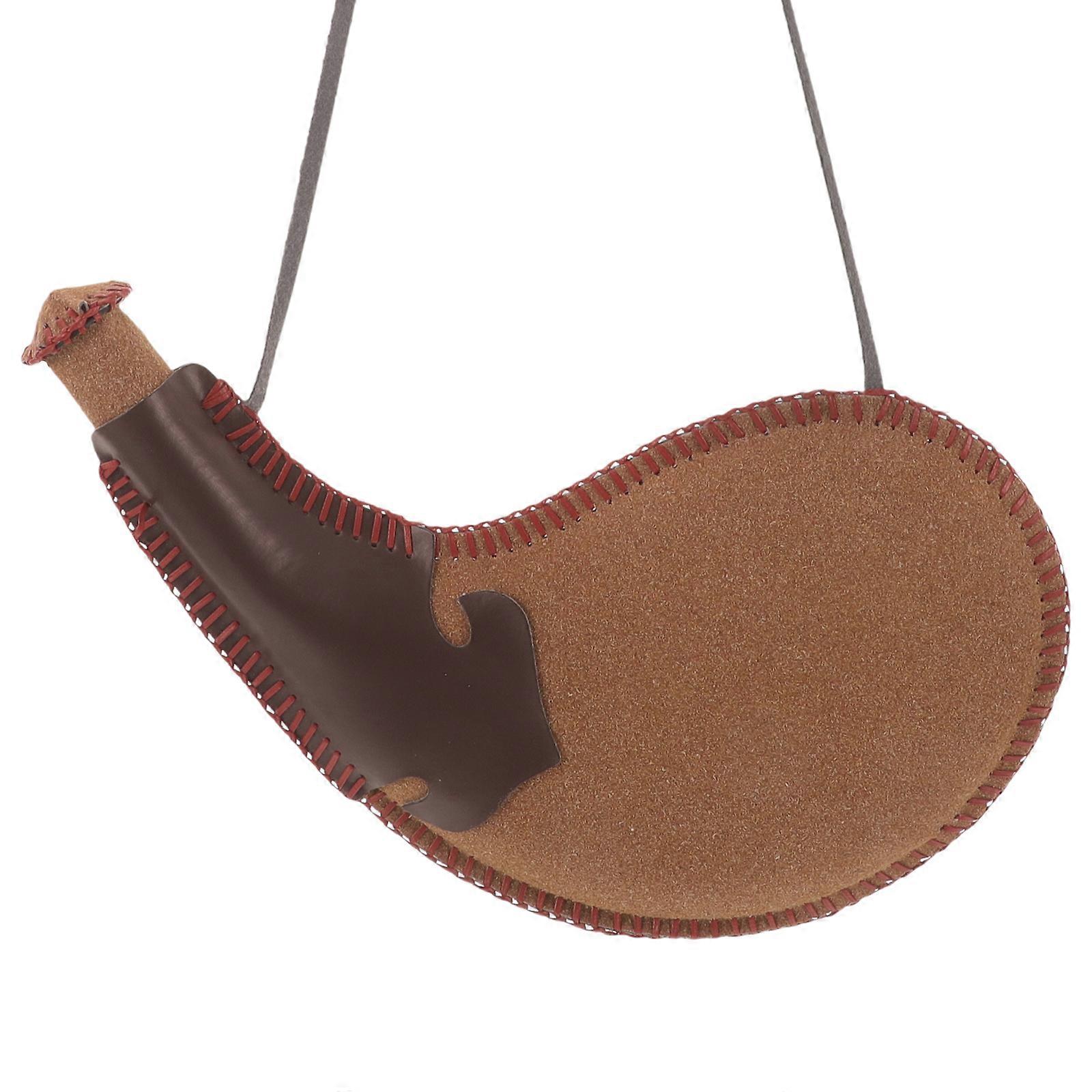 エンシェントレザーウォーターバッグボタバッグワイン収納バッグストラップ付きワインウォーターポーチ