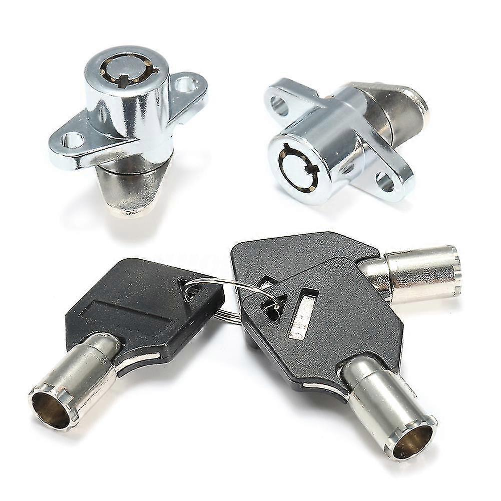 2x Hard Saddlebag Lock 3 Keys Set compatible with Touring Glide Road King New