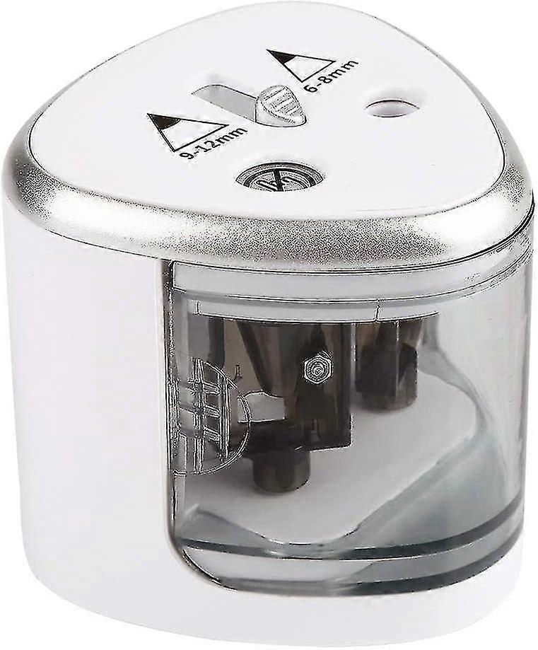 Professional Electric Pencil Sharpener, Battery Operated Double Hole Automatic Pencil Sharpener for