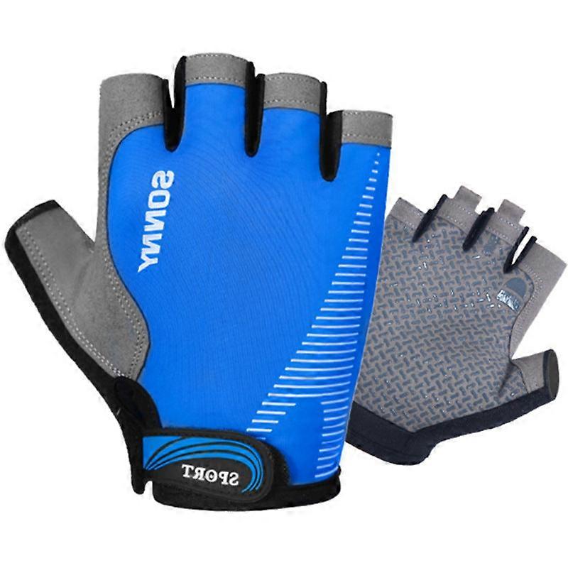 Women Men Cycling Gloves Ice Silk Half Finger Cold Breathable Non-slip Comfortable Touch Screen