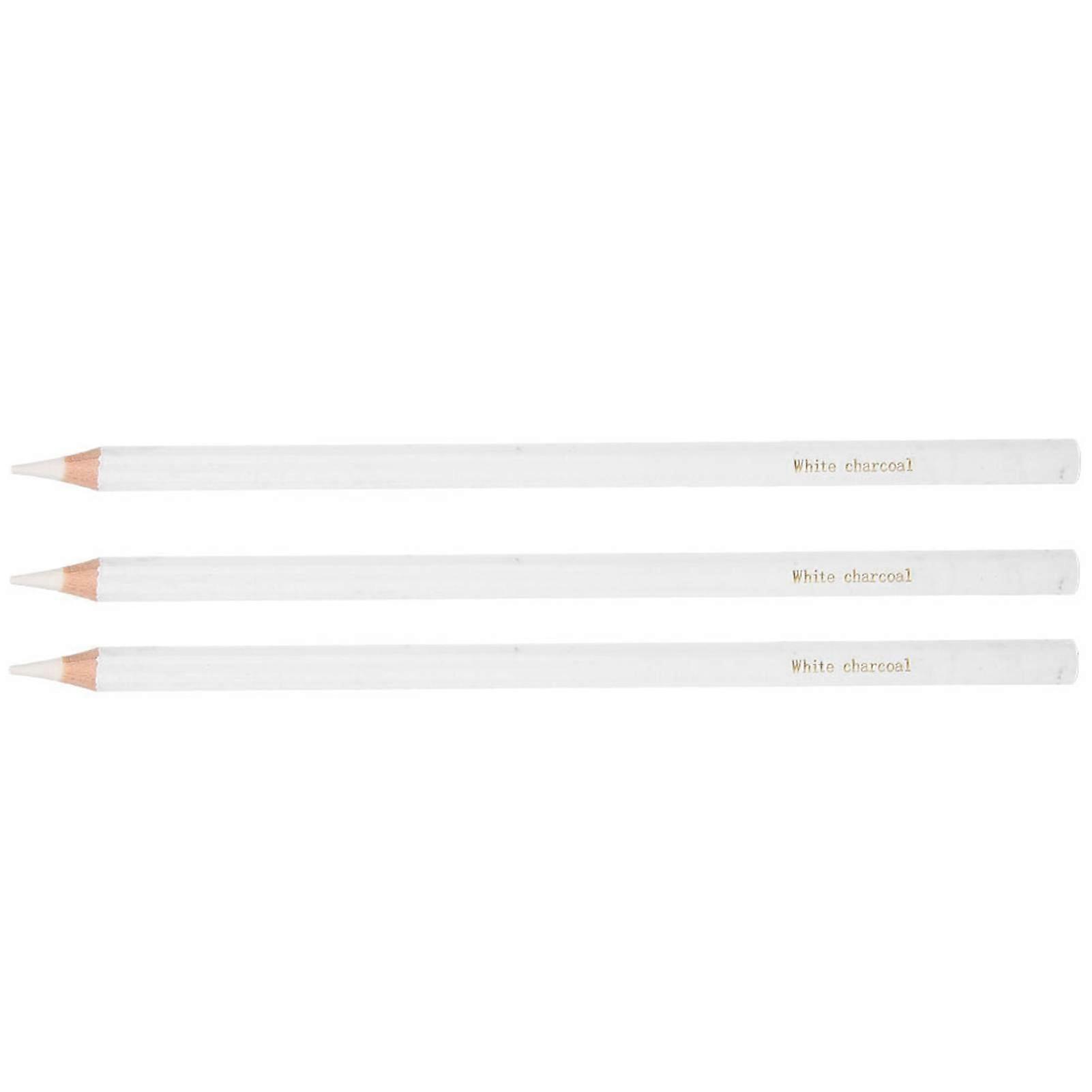 White Charcoal Pencil Set for Professional Sketching and Art Painting Supplies
