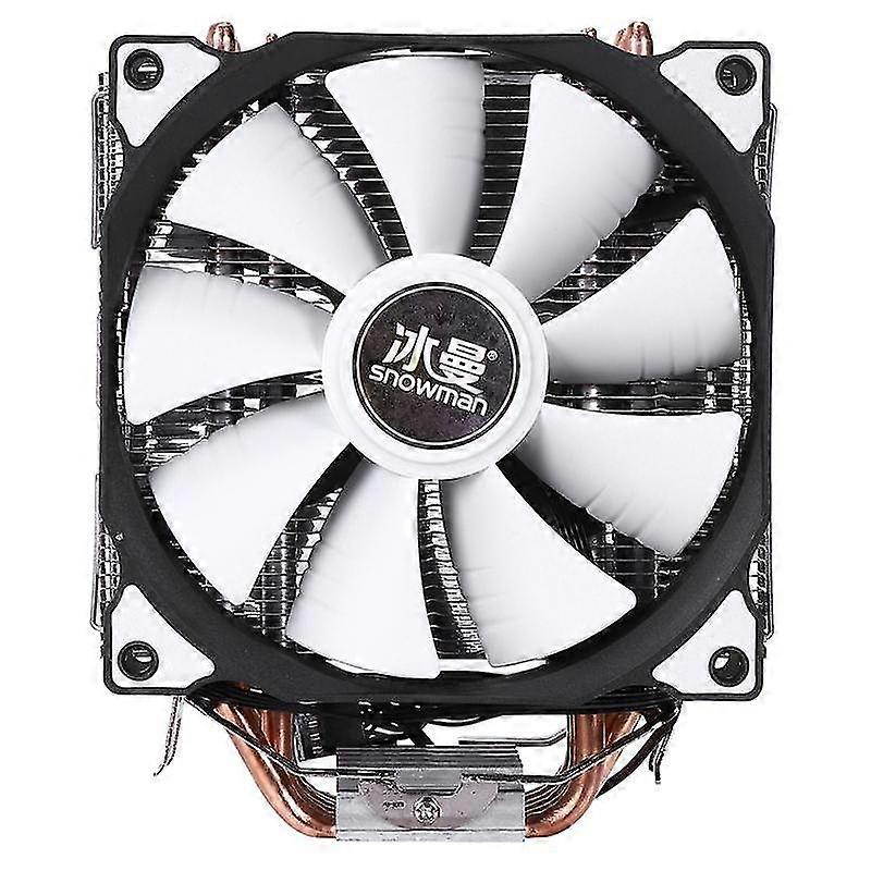 cpu cooler heatpipe double fans cooling fan