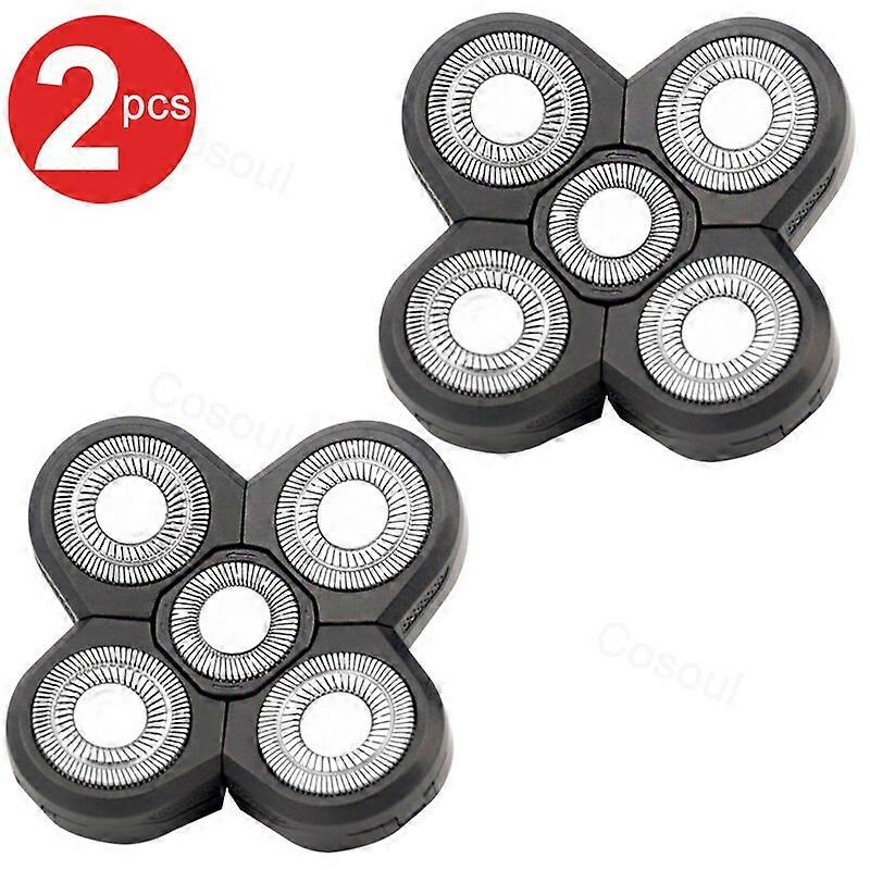 Replacement Head for Shaver , Replacement Head for Bald Head Shaver Razor , 5 Heads 3 Pieces Fabric Shavers