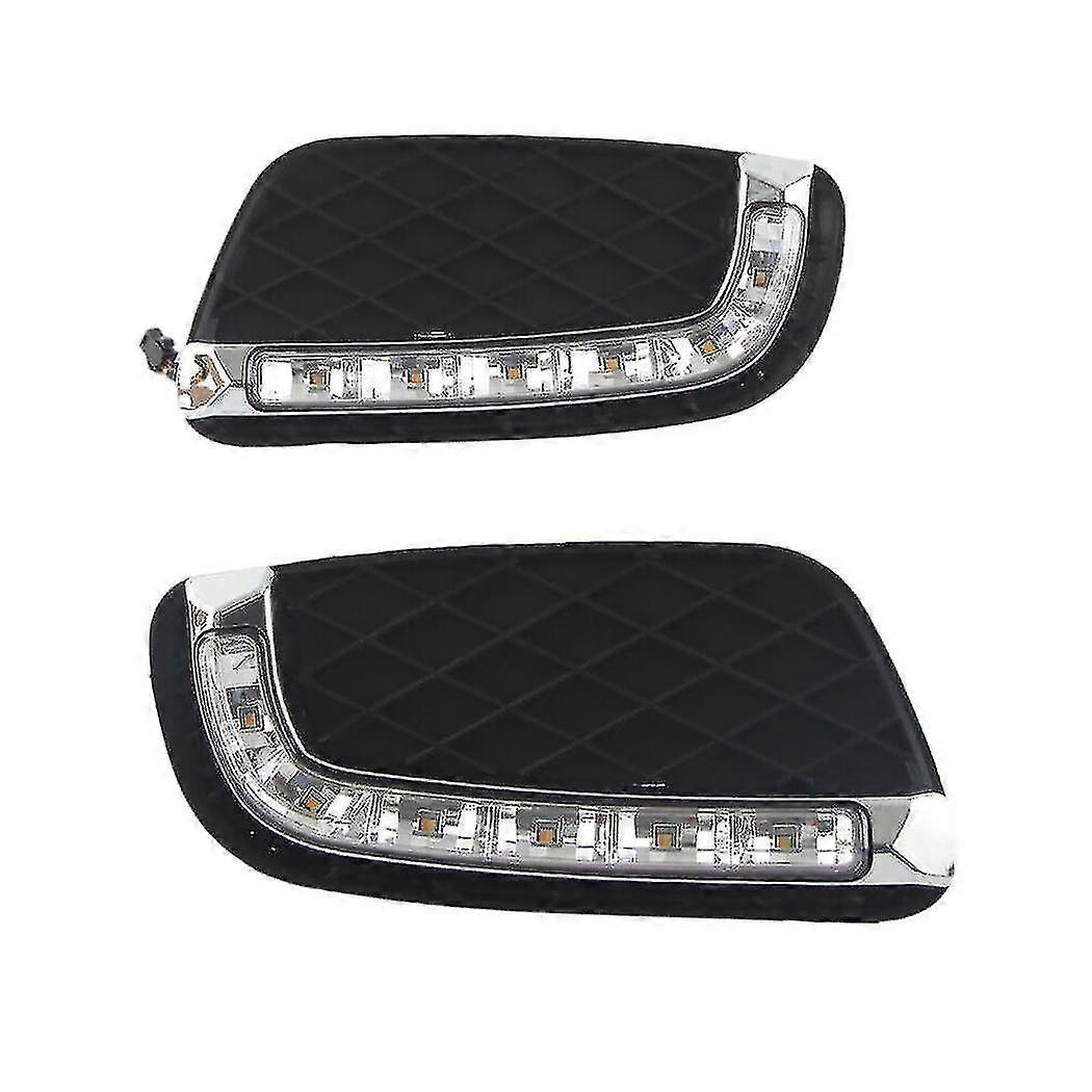 Led Drl Daytime Running Turn Signal Fog Light Fit For 08-20 Benz Smart Fortwo Fx-Good