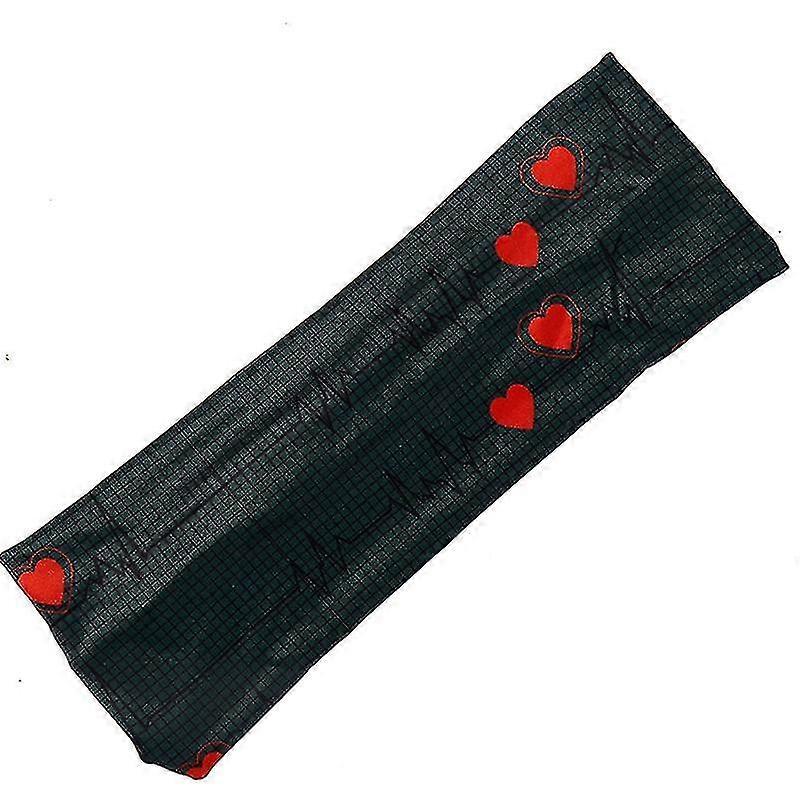 electrocardiogram printing sweat headband men sweatband quick drying hair band