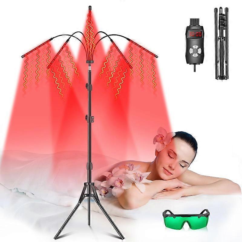 Red Light Therapy Lamp, 150 LEDs Infrared Light Therapy with Stand