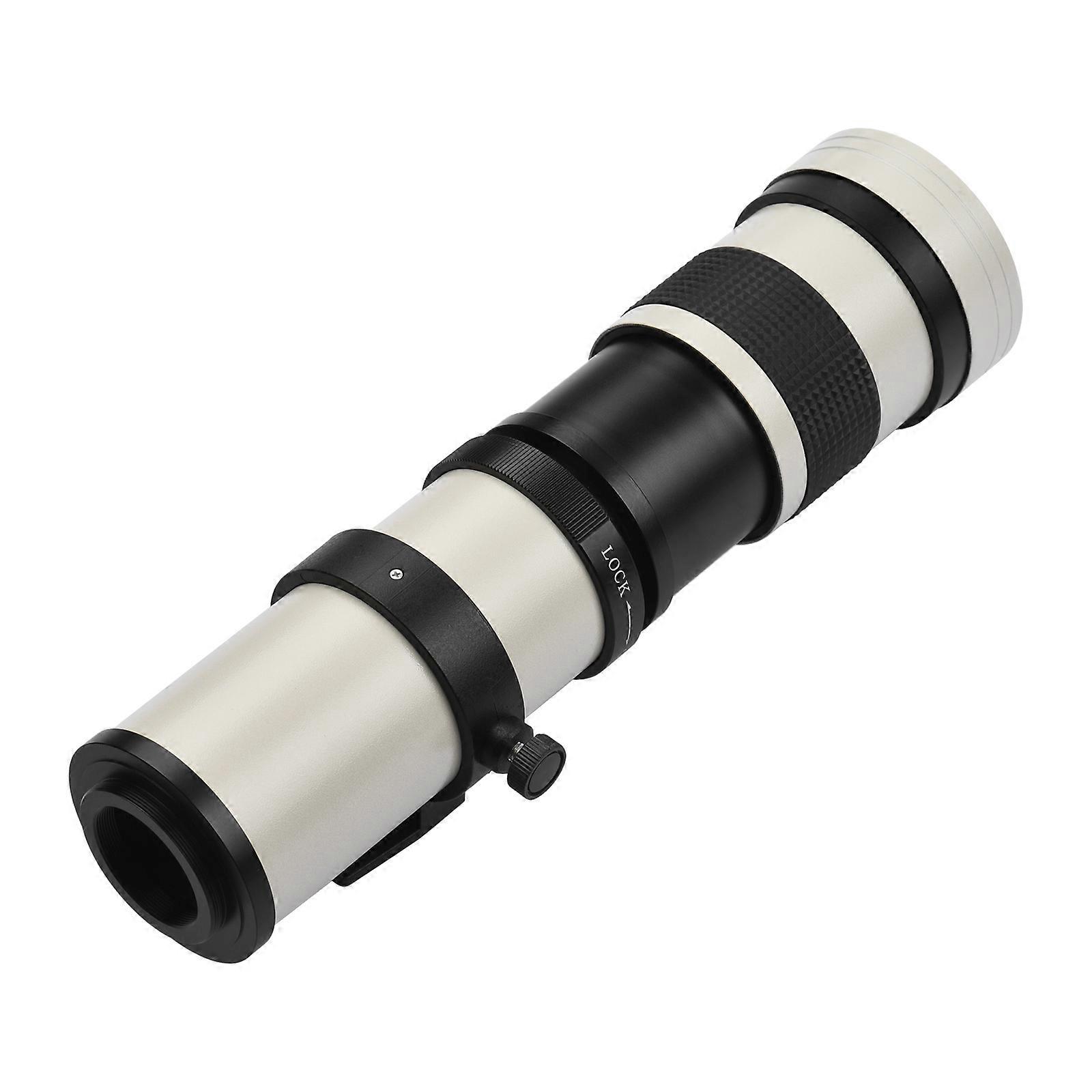 Camera MF Super Telephoto Zoom Lens F/8.3-16 420-800mm T2 Mount with AF-mount Adapter Ring Universal 1/4 Thread Replacement for Sony Alpha-mount A55 A