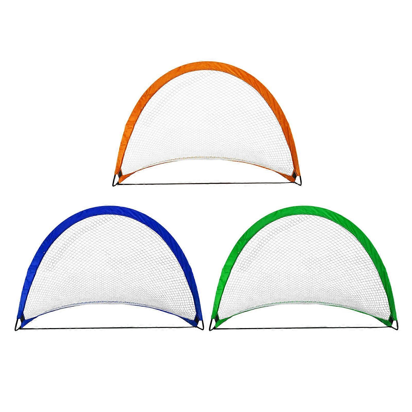Outdoor Movable Soccer Goal Net Enhance Accuracy & Skills Improve Wear-Resistant Foldable Football Shot Mesh Free Kick Practice Football Target Net Go