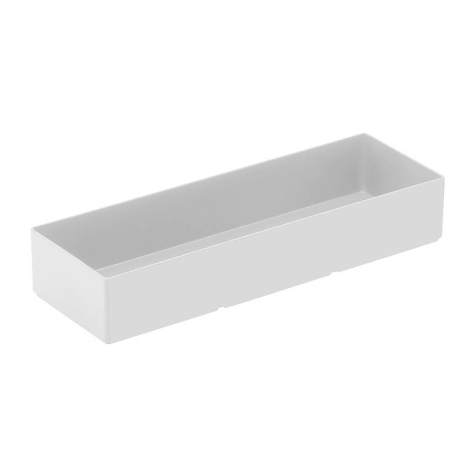 Desktop Organizer Bin with Handle Classified Storage Stackable Basket Thick PP Materials for Office