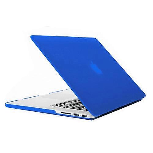 Capa de proteção dura fosco para Macbook Pro Retina 15,4 polegadas A1398 (Azul)