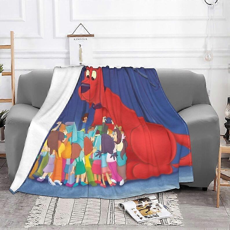 Custom Name Blanket Clifford the Big Red Dog Tapestry Personalized Blankets Birthday Gift Customized DIY