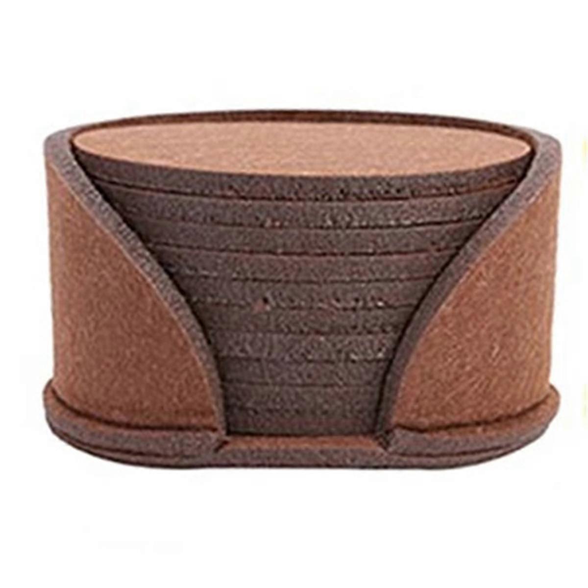 50PCS Round Felt Coaster Dining Table Protector Pad Heat Resistant Cup Mat Coffee Tea Hot Drink Mug