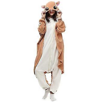 Women Animal Adult Kigurumi Flying Squirrel Onesies Party