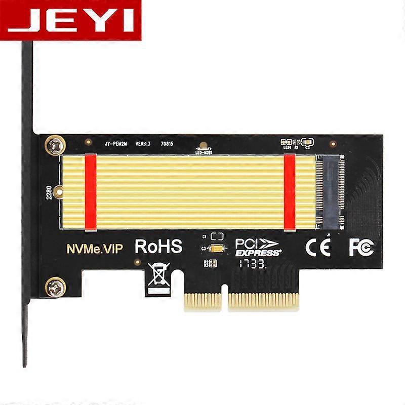 JEYI SK4 Pro M.2 NVMe SSD NGFF TO PCIE X4 adapter M Key interface card Suppor PCI Express 3.0 x4 2230-2280 Size m.2 FULL SPEED