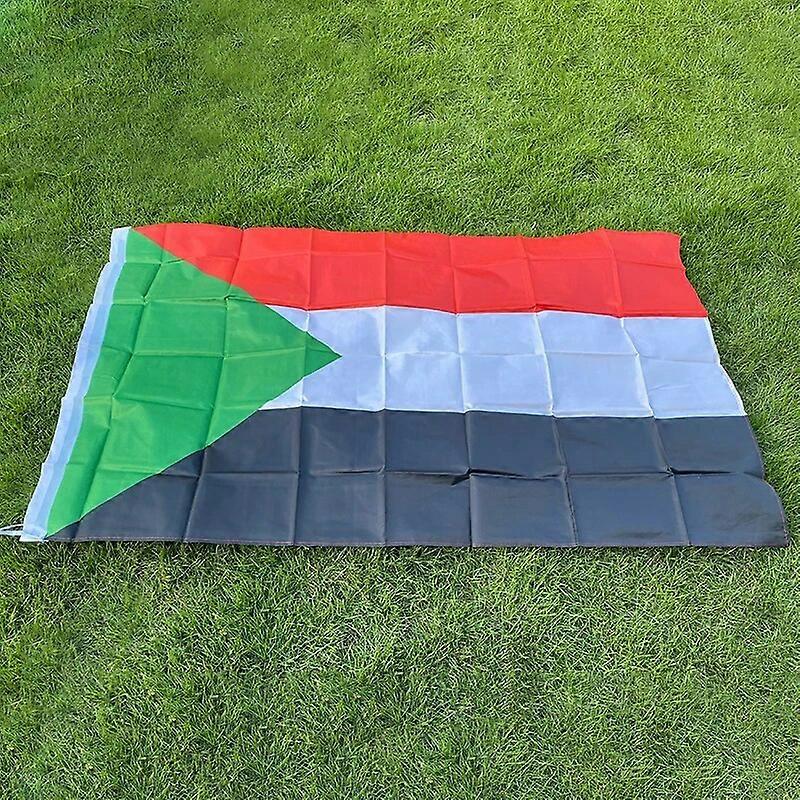 aerxemrbrae flag150x90cm Sultan Flag polyester double side printed Sudan National flag banner for decor