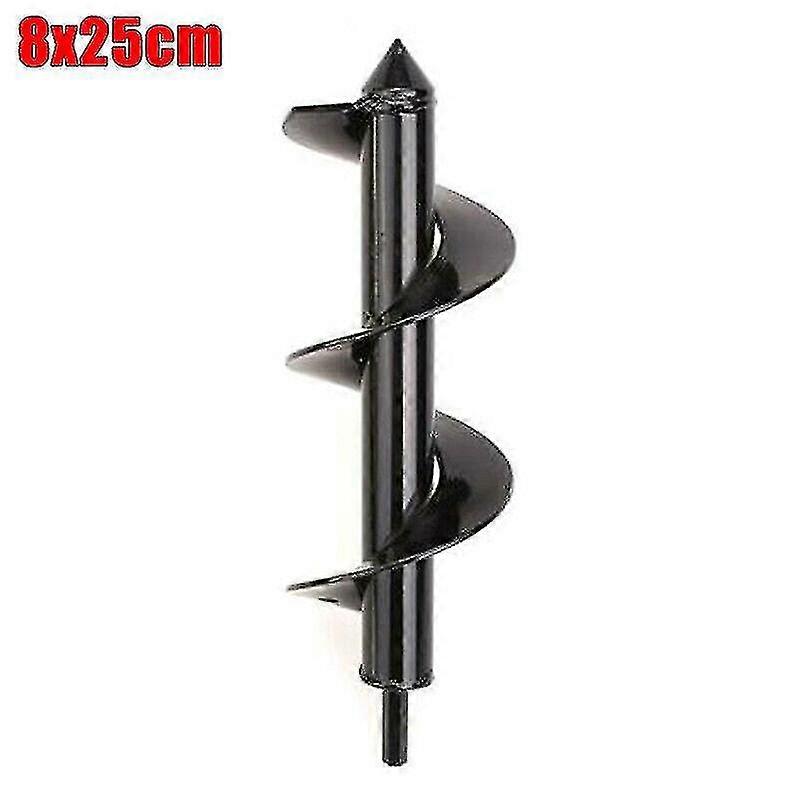 (8cmx25cm) Garden Planting Auger Spiral Hole Drill Bit Earth Planter Post Hole Digger