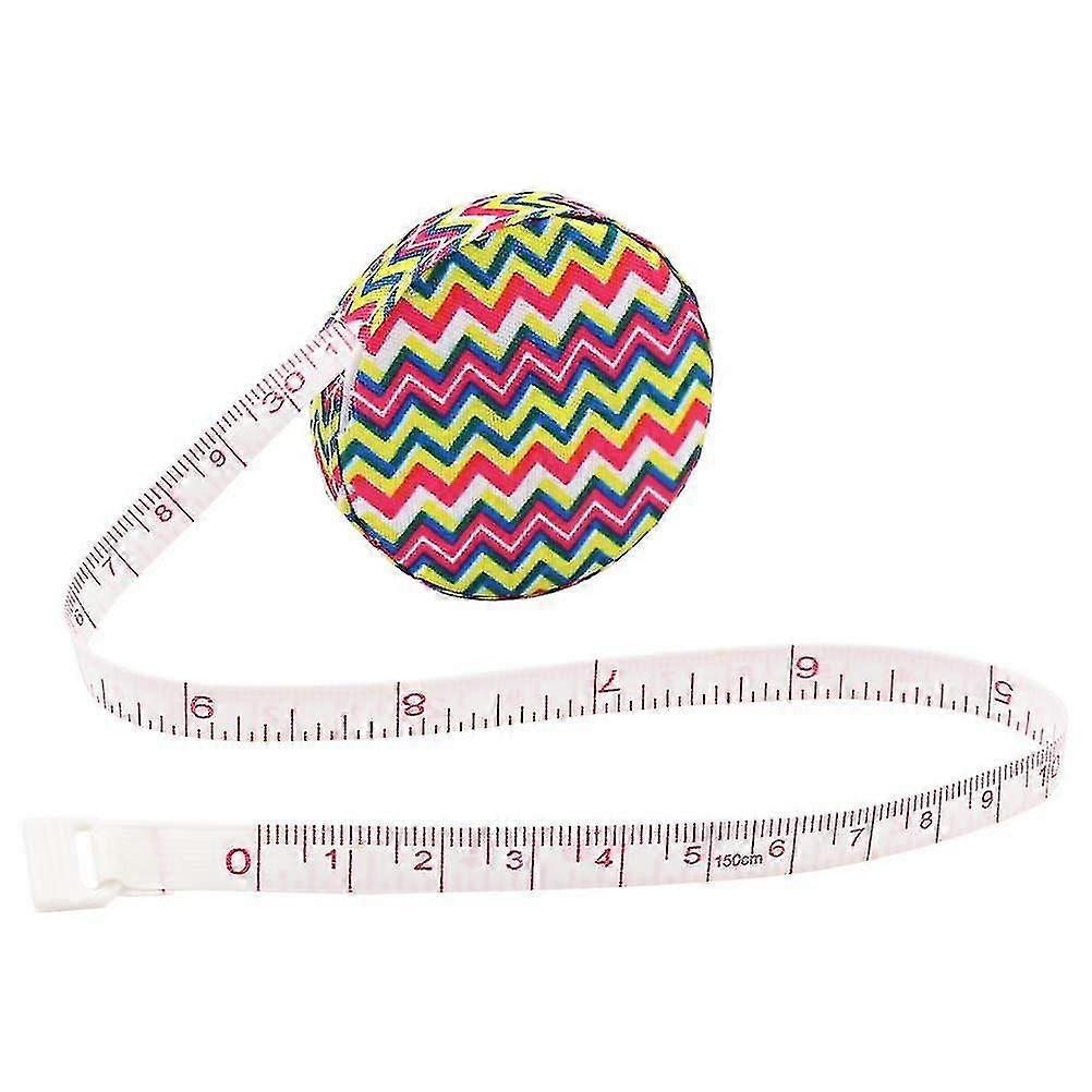 Body Tape Measure, Fabric Retractable Ruler Soft Accurate Measuring Tape For Tailors, Handicraft Accessories (pink Corrugated, 60"/150cm)