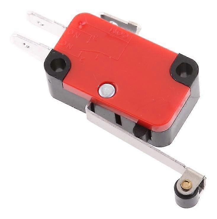 Yaju V-156-1c25 Long Hinge Micro Limit Switch,3d Printer Accessories Limit Switch Silver Dot With Long Wheel Micro Switch(red)(20pcs)