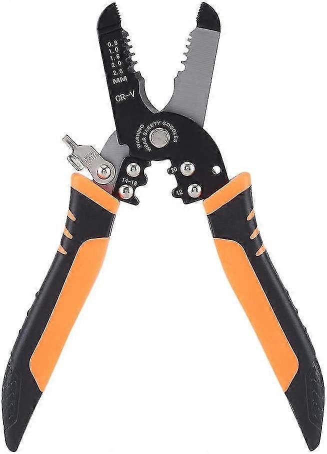 Electrical Wire Stripper, Automatic Cable Stripper, Wire Stripper For Stripping Crimping Clamping Cutter Toolsend 1 Screwdriver